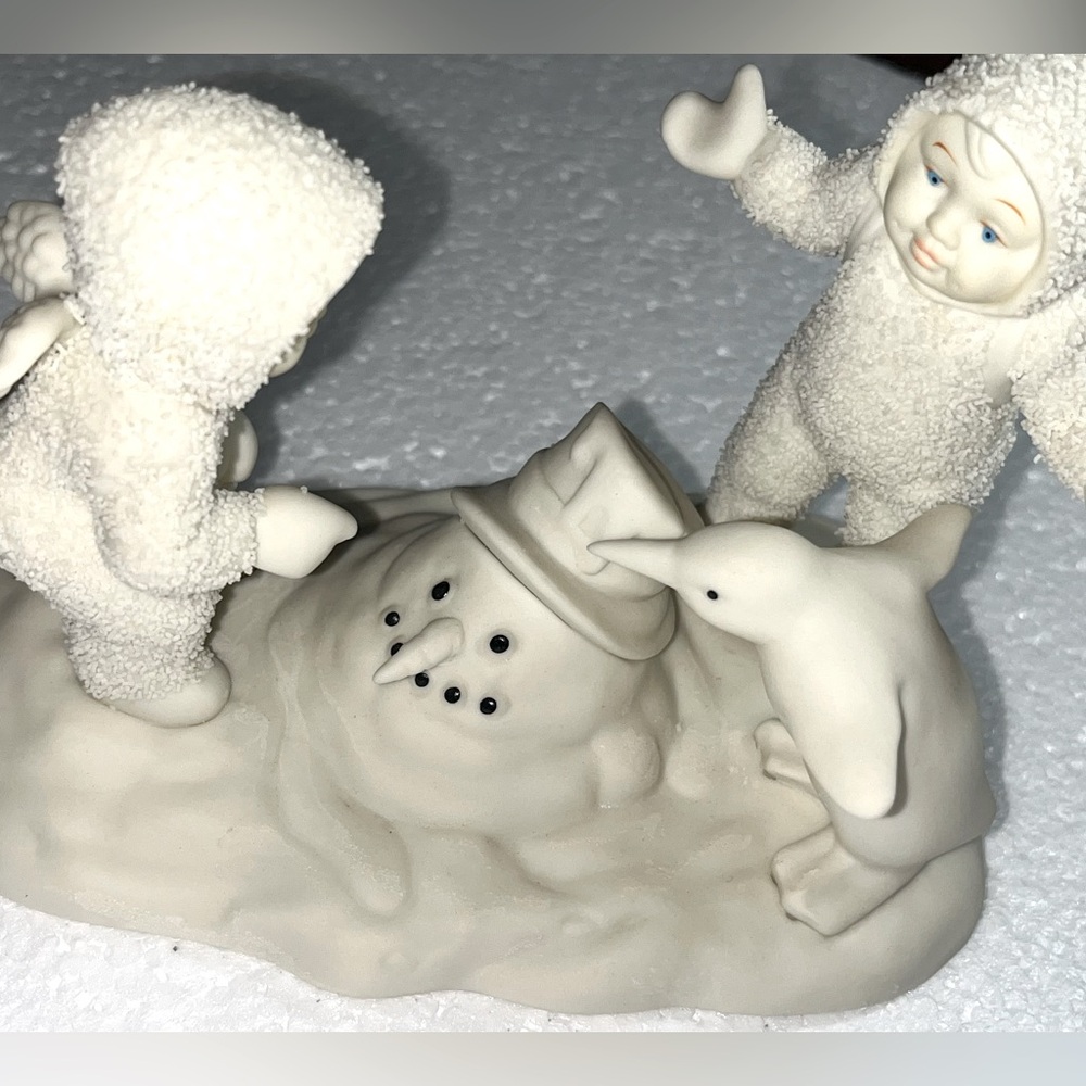 Snowbabies melting snowman
